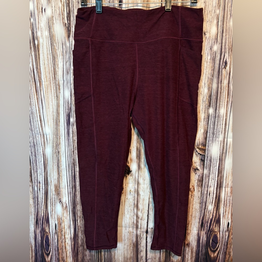 Victoria's Secret Burgundy Leggings